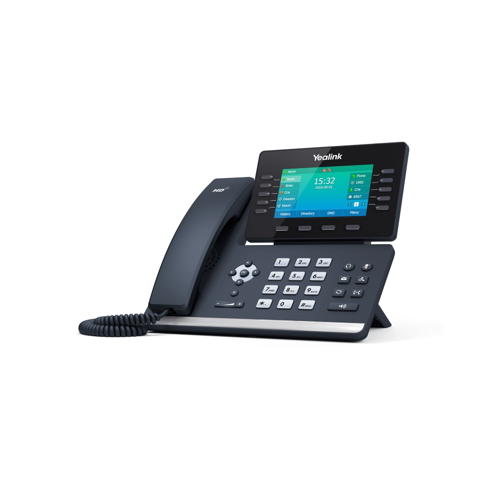 Купить SIP-T54S Yealink IP-телефон 16 линий SIP, цветной touch LCD 4,3