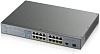 GS1300-18HP ZyXEL неуправляемый PoE коммутатор (8 PoE 170W), 16 x GE RJ-45, 1 x comboSFP